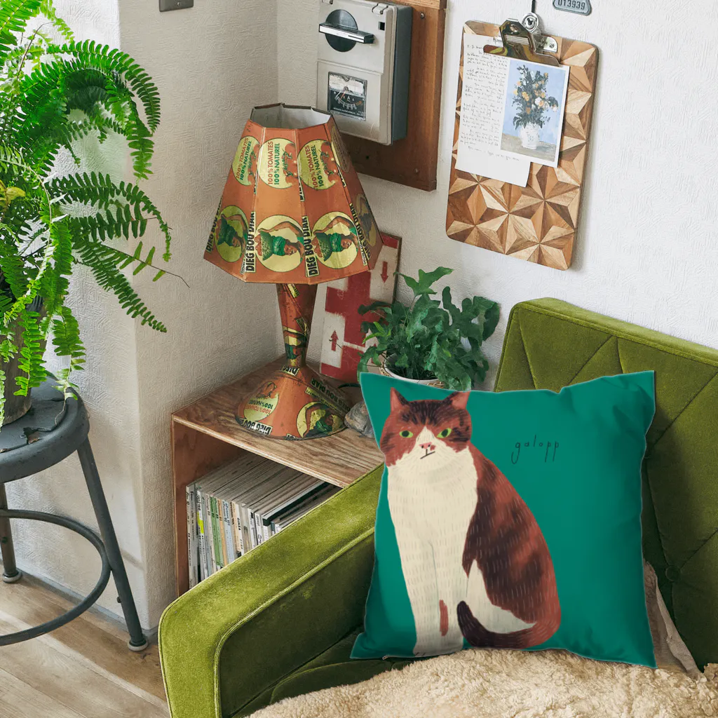 ネコノートショップ（neco-note shop）のギャロップ（ねこひげハウス） Cushion