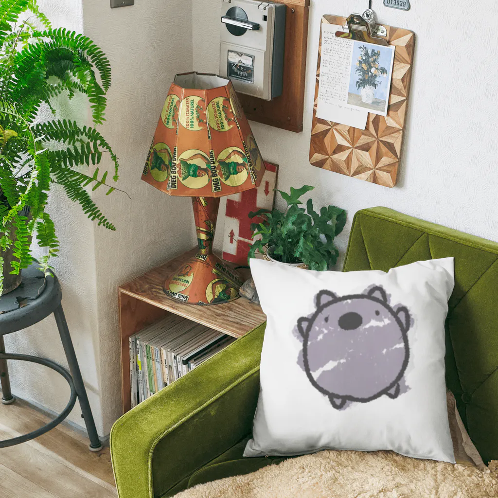 comrasakiのまるちびウォンバット Cushion