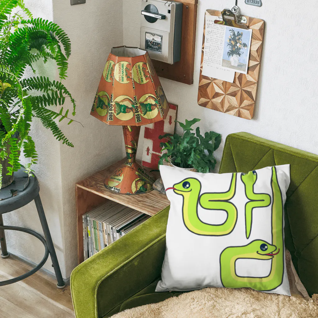 LalaHangeulの蛇さん(뱀)  ハングルデザイン Cushion