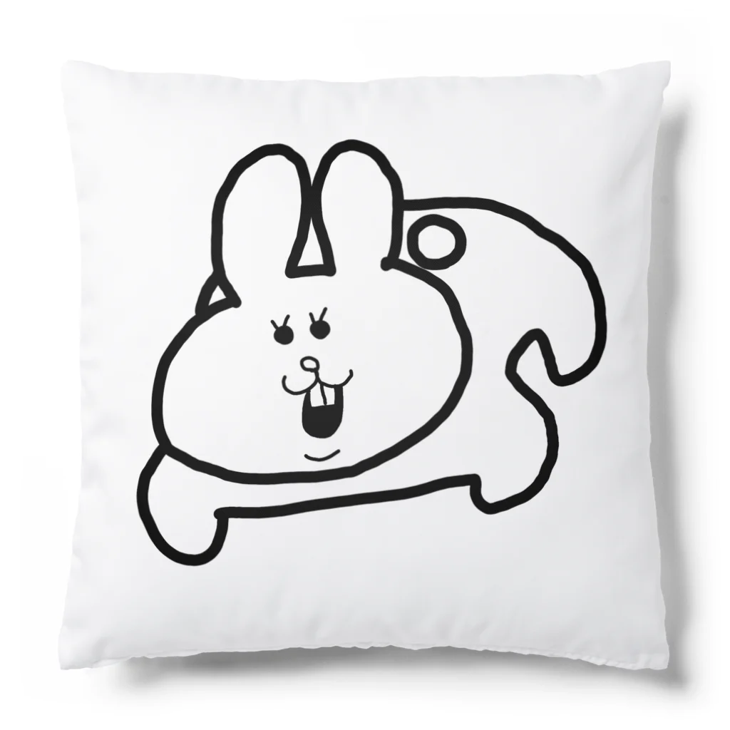 蓬のたたかううさぎさん Cushion