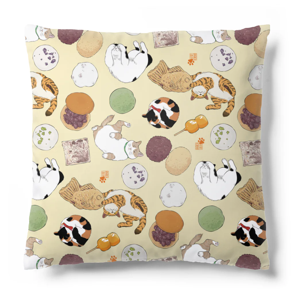元祖ふとねこ堂の和菓子見本 Cushion