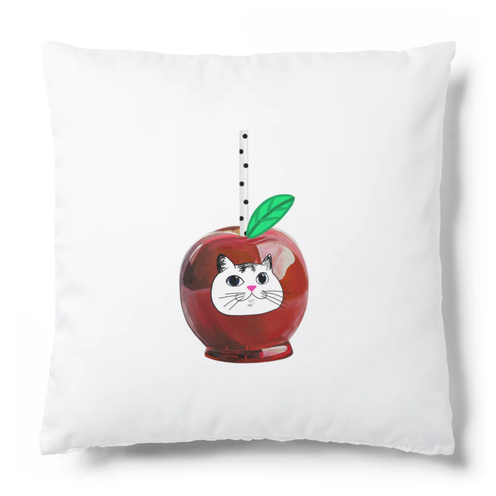 Lovecatfashionのモチ猫ちゃんりんご飴 Cushion