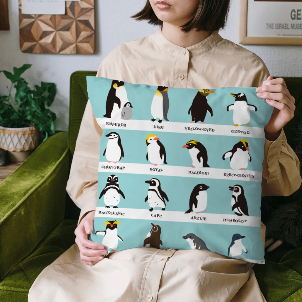 ミントグリーン ペンギン クッション 楽天市場】【マラソン500円OFFクーポン】うつ伏せ クッション