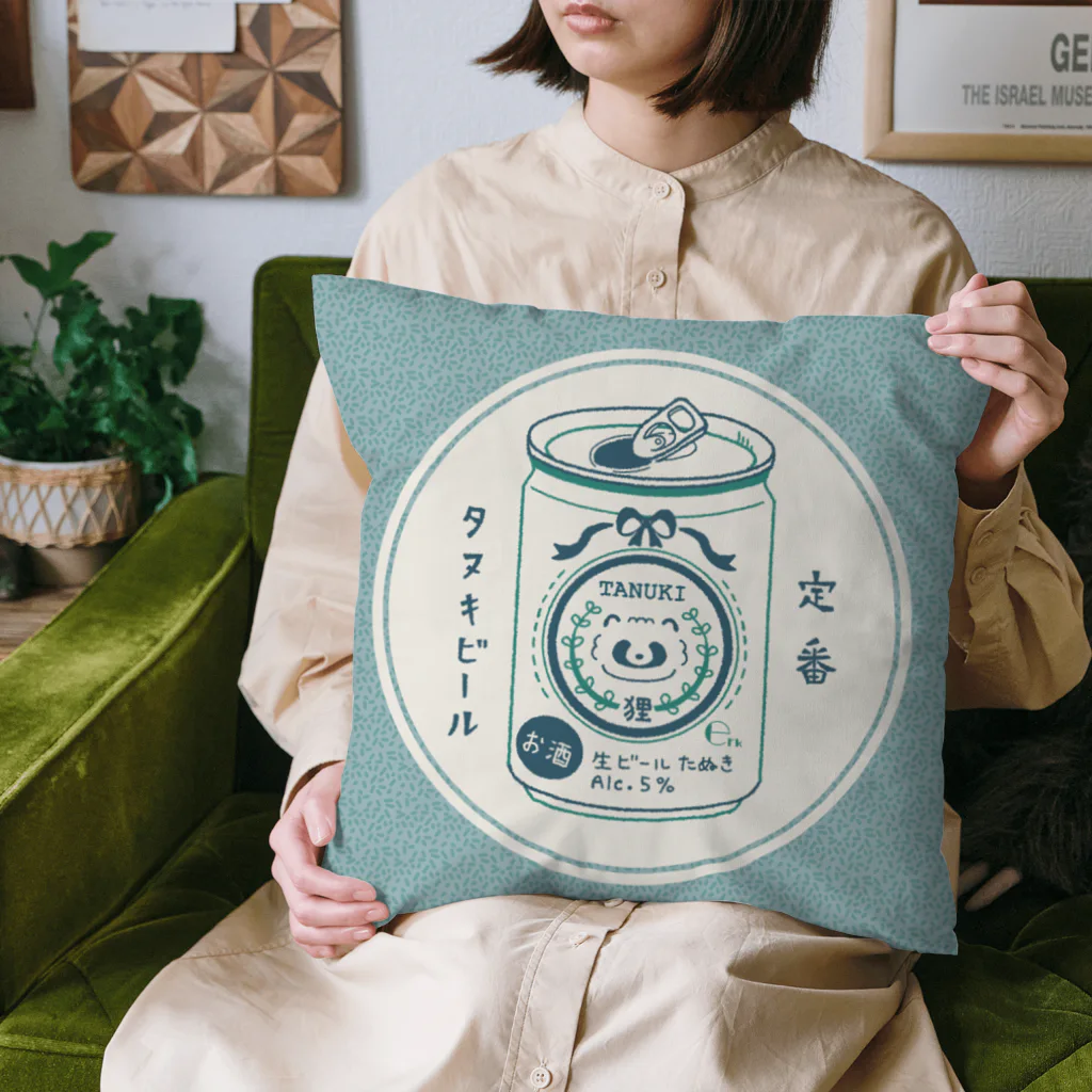 ジーナショップ(たぬき多め)の生ビールたぬき Cushion