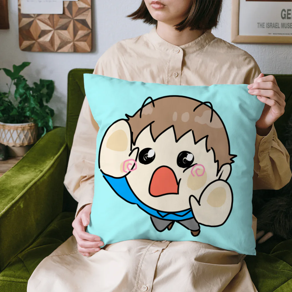 マコトくんとアトマコのクッション Cushion by 阿鳥誠のグッズ