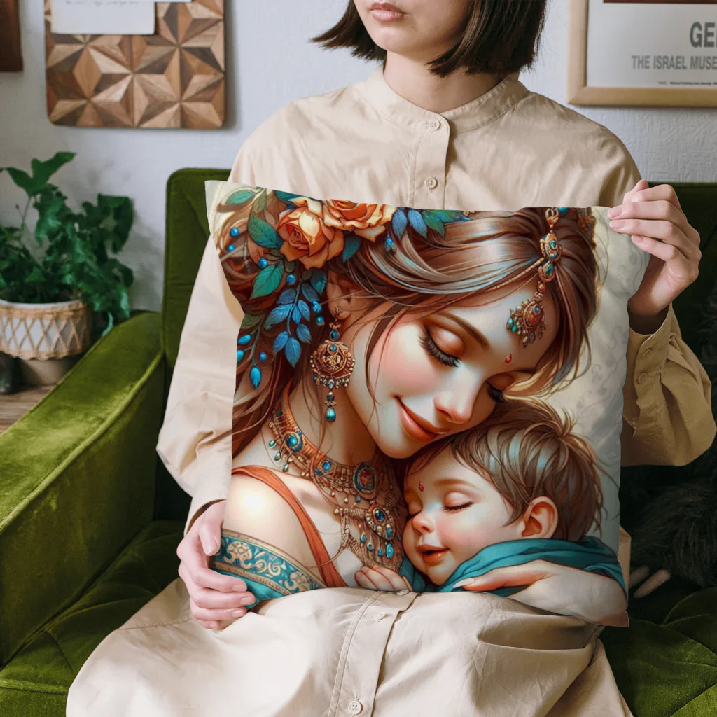 伏鬼洋服店の母から子への慈愛 Cushion