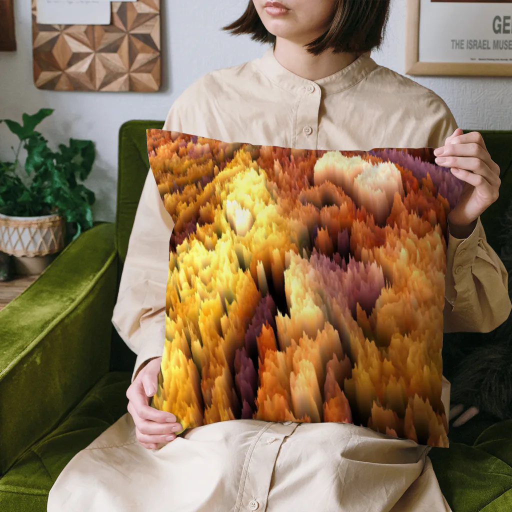 🍩tarojiro(たろじろ) shop🍩の捕らわれの土ロボット模様 Cushion