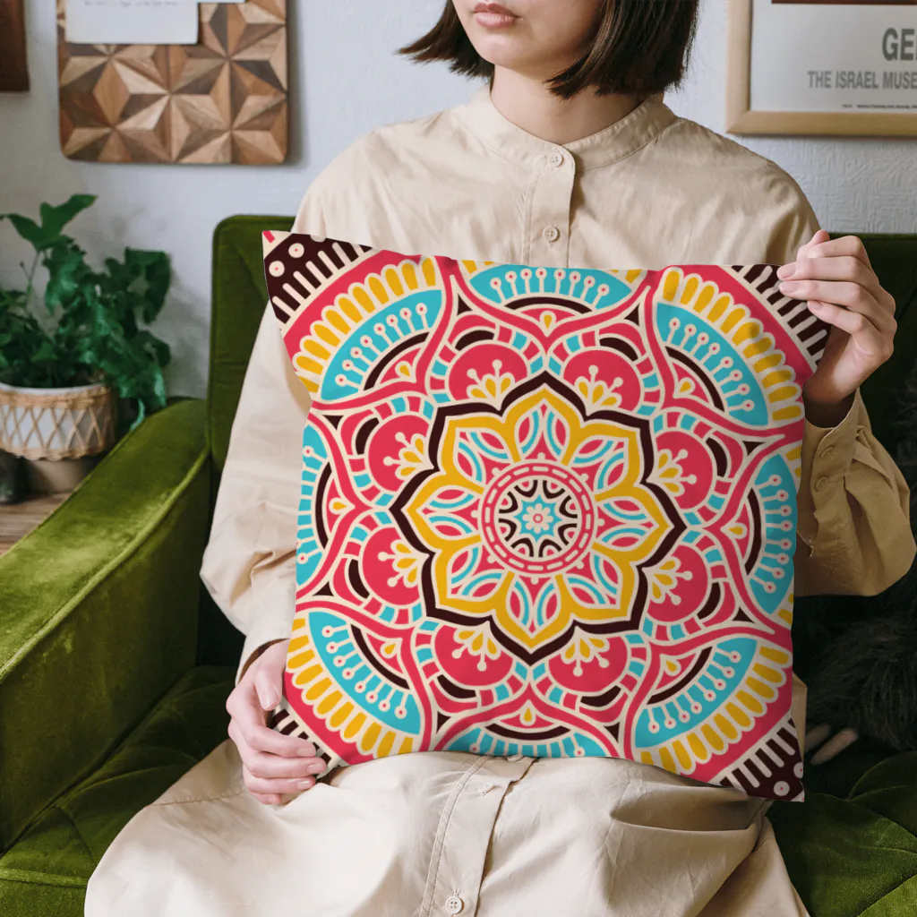 曼荼羅アートshopの太陽-The sun- / 曼荼羅 Cushion