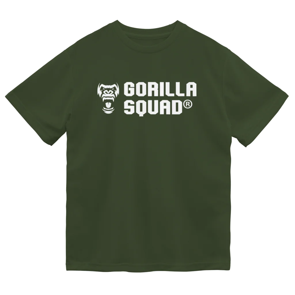 GORILLA SQUAD 公式グッズショップのGORILLA SQUAD ロゴ白 Dry T-Shirt
