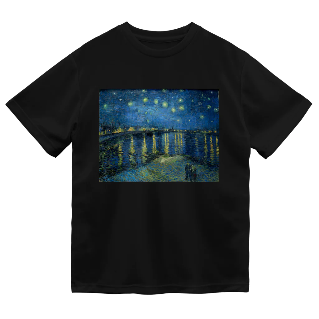 artgalleryのローヌ川の星月夜 Dry T-Shirt