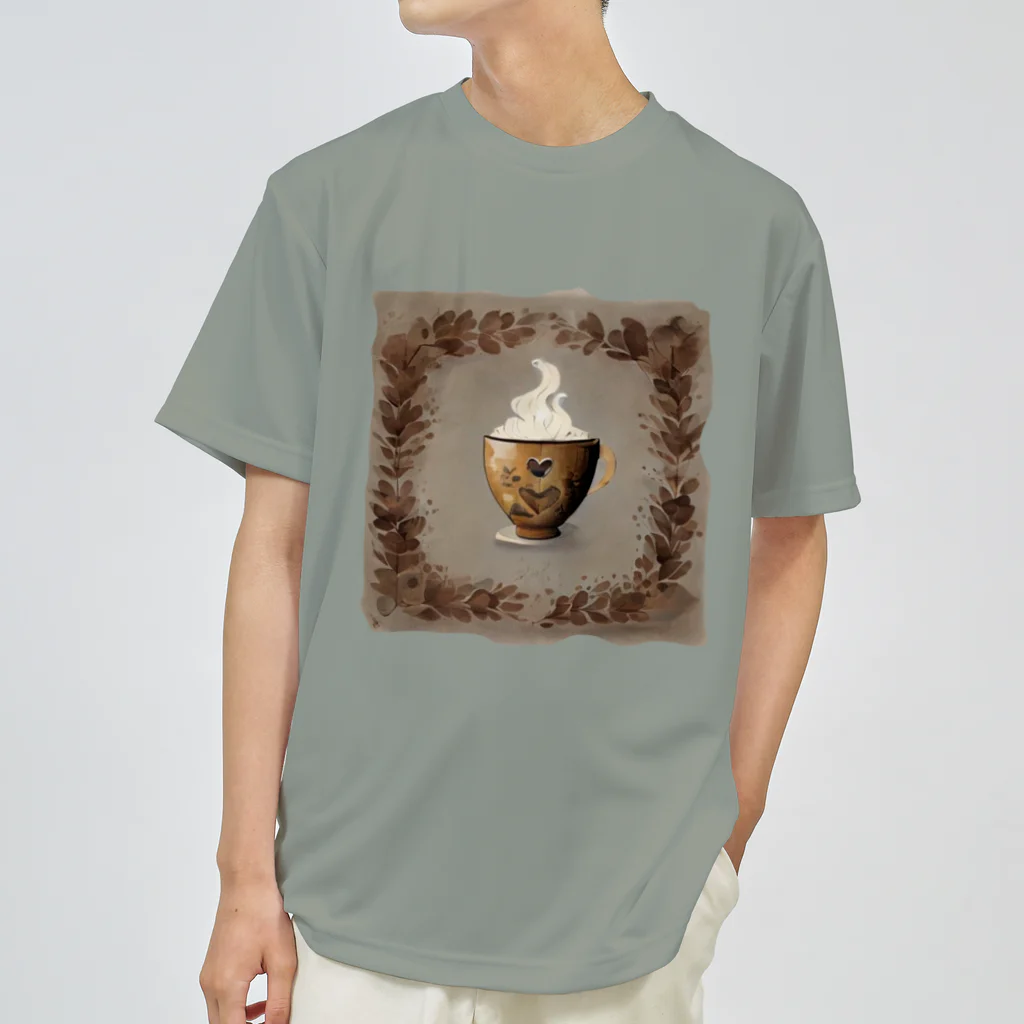 leisurely_lifeのA richly decorated coffee-inspired T-shirt design Dry T-Shirt