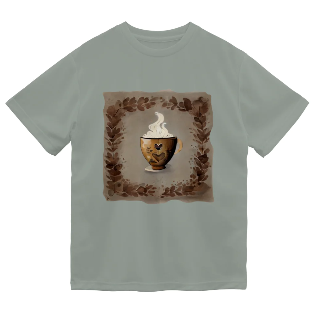 leisurely_lifeのA richly decorated coffee-inspired T-shirt design Dry T-Shirt