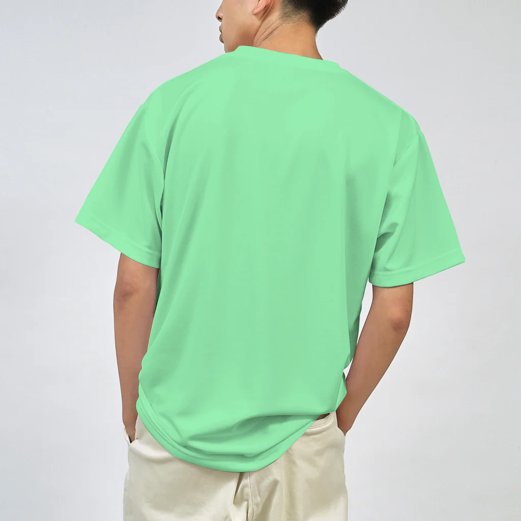 『Nothing Is Real』-- IN SUZURIの動物家紋。H.T.（三つ葉葵ハシビロコウ）黒 Dry T-Shirt