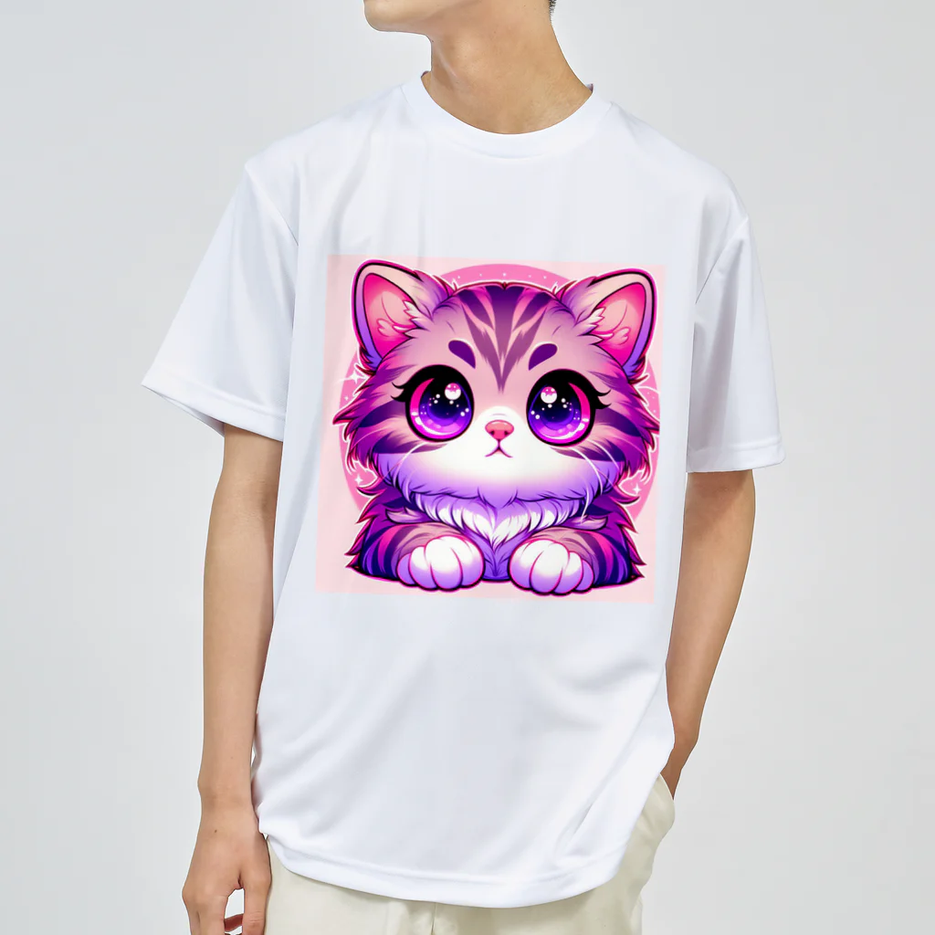 TOM24の些細な事でも興味津々アメショー”モモちゃん” Dry T-Shirt