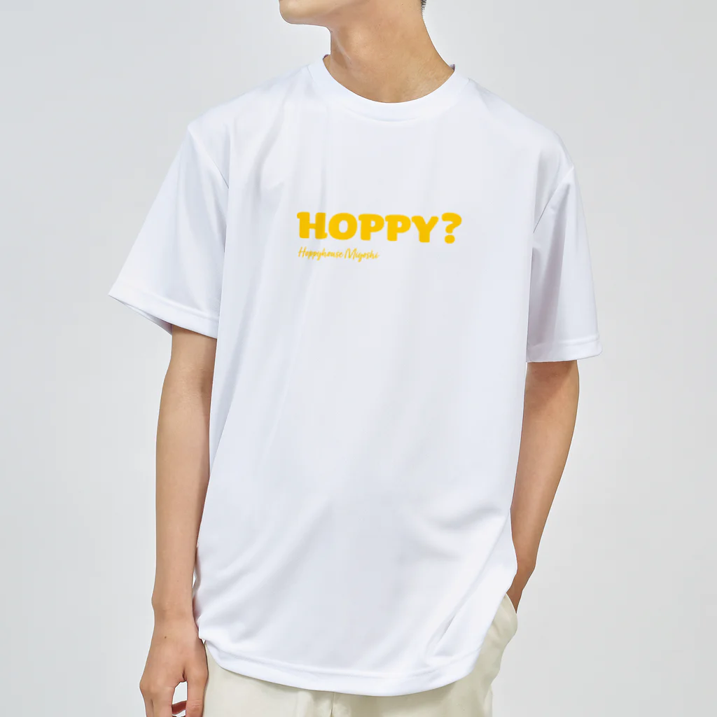 ホッピーハウス美好 @住吉のHOPPY_黄色字 Dry T-Shirt