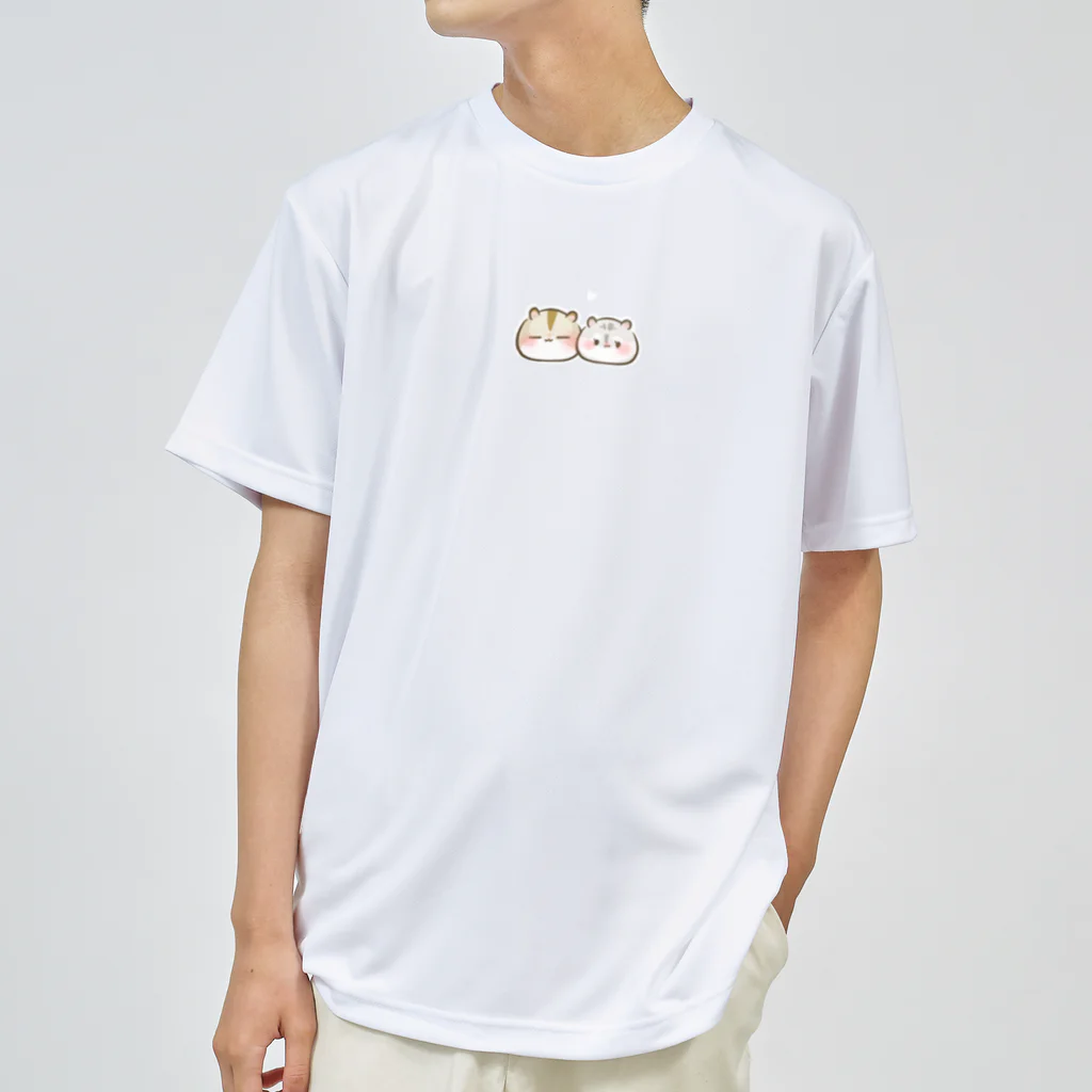 ハムスターちゃんねるの雑貨屋さんのもちおくんとオスカルくん Dry T-Shirt