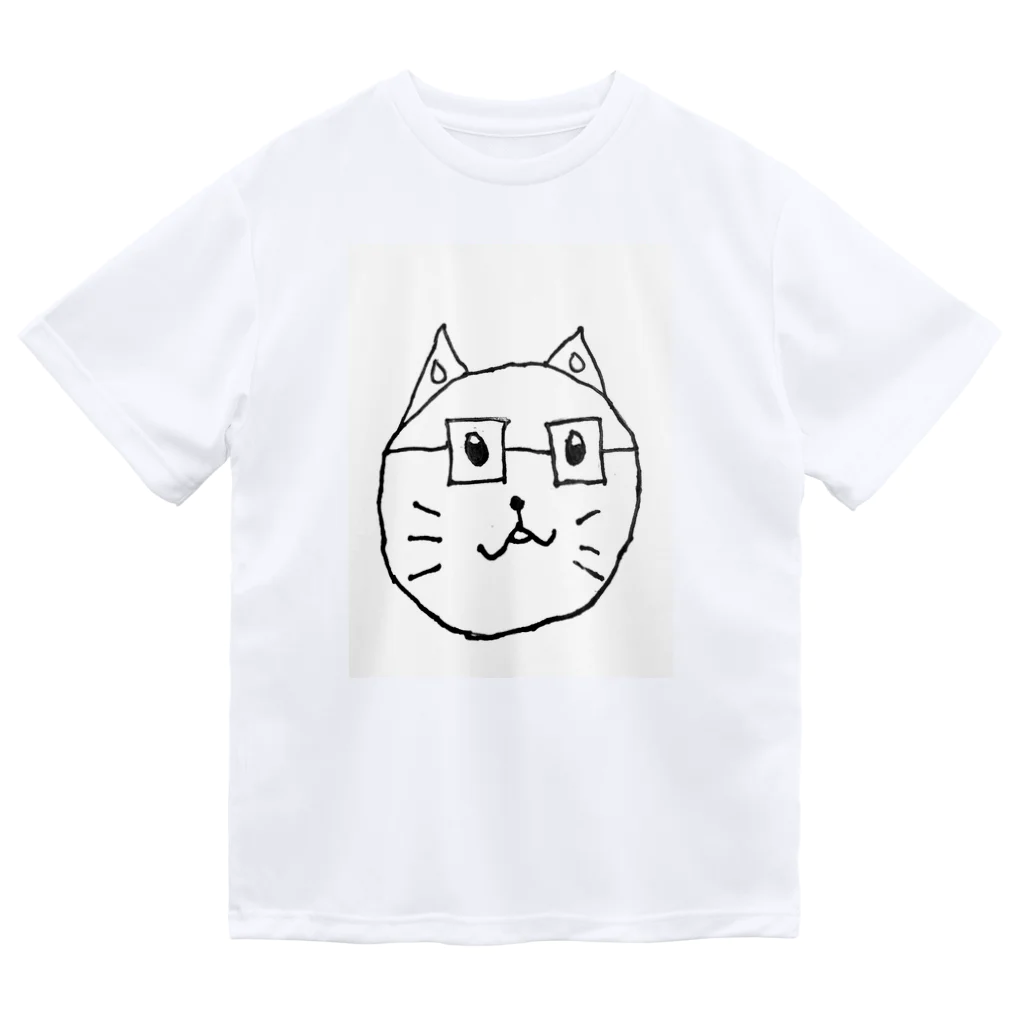 おかか商店のめがねをかけた猫  ミルのグッズ Dry T-Shirt