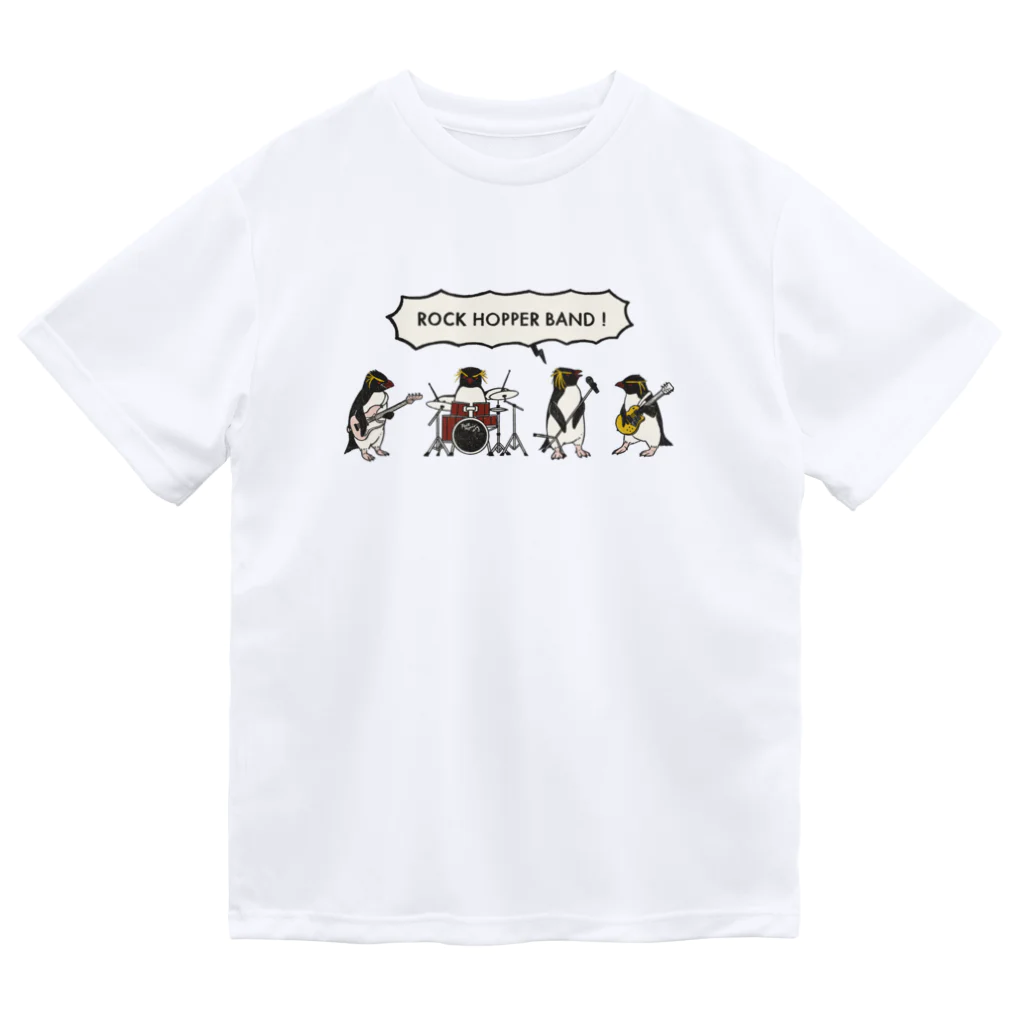 きゅう🐧イラストレーターのロック(ホッパー)バンド！ Dry T-Shirt