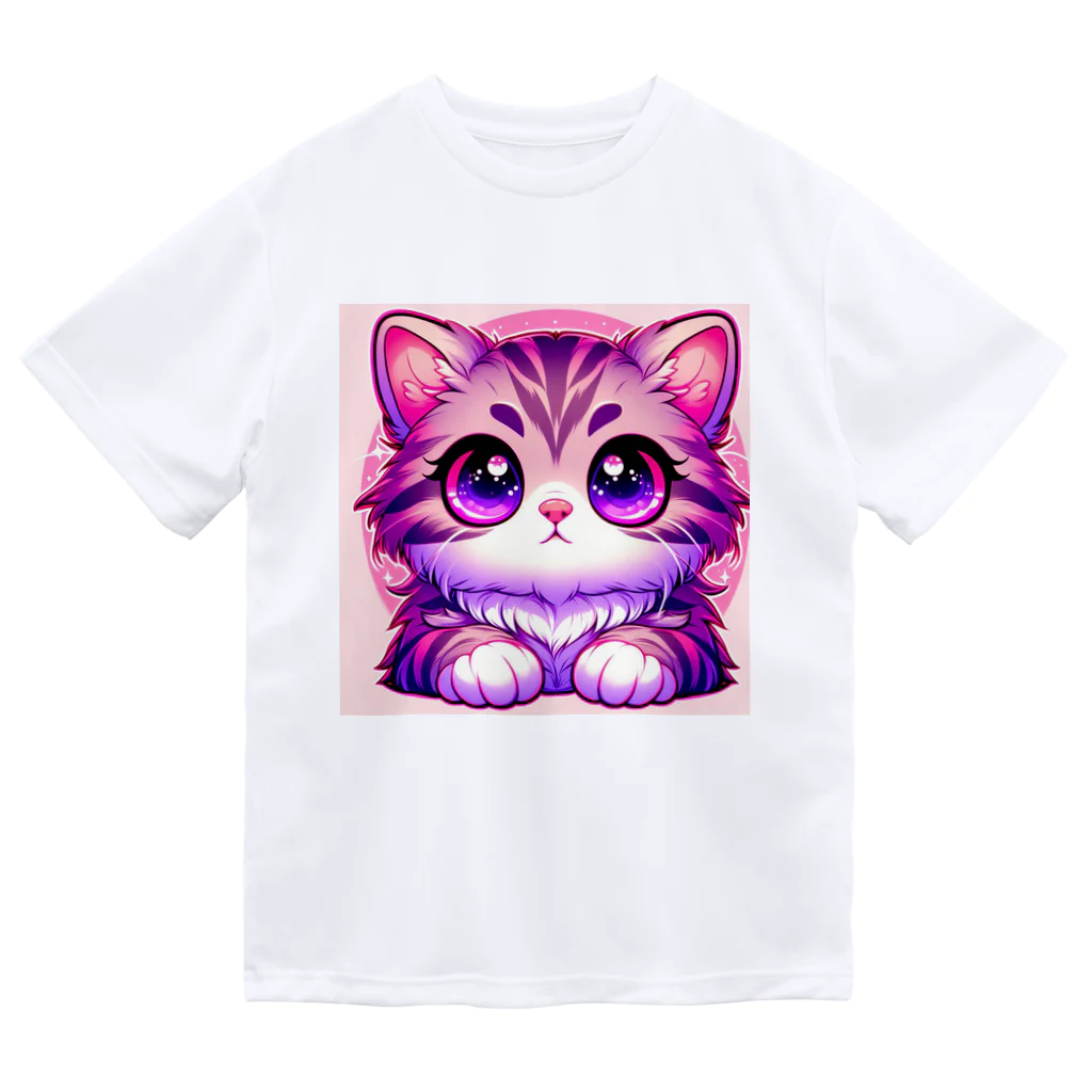 TOM24の些細な事でも興味津々アメショー”モモちゃん” Dry T-Shirt
