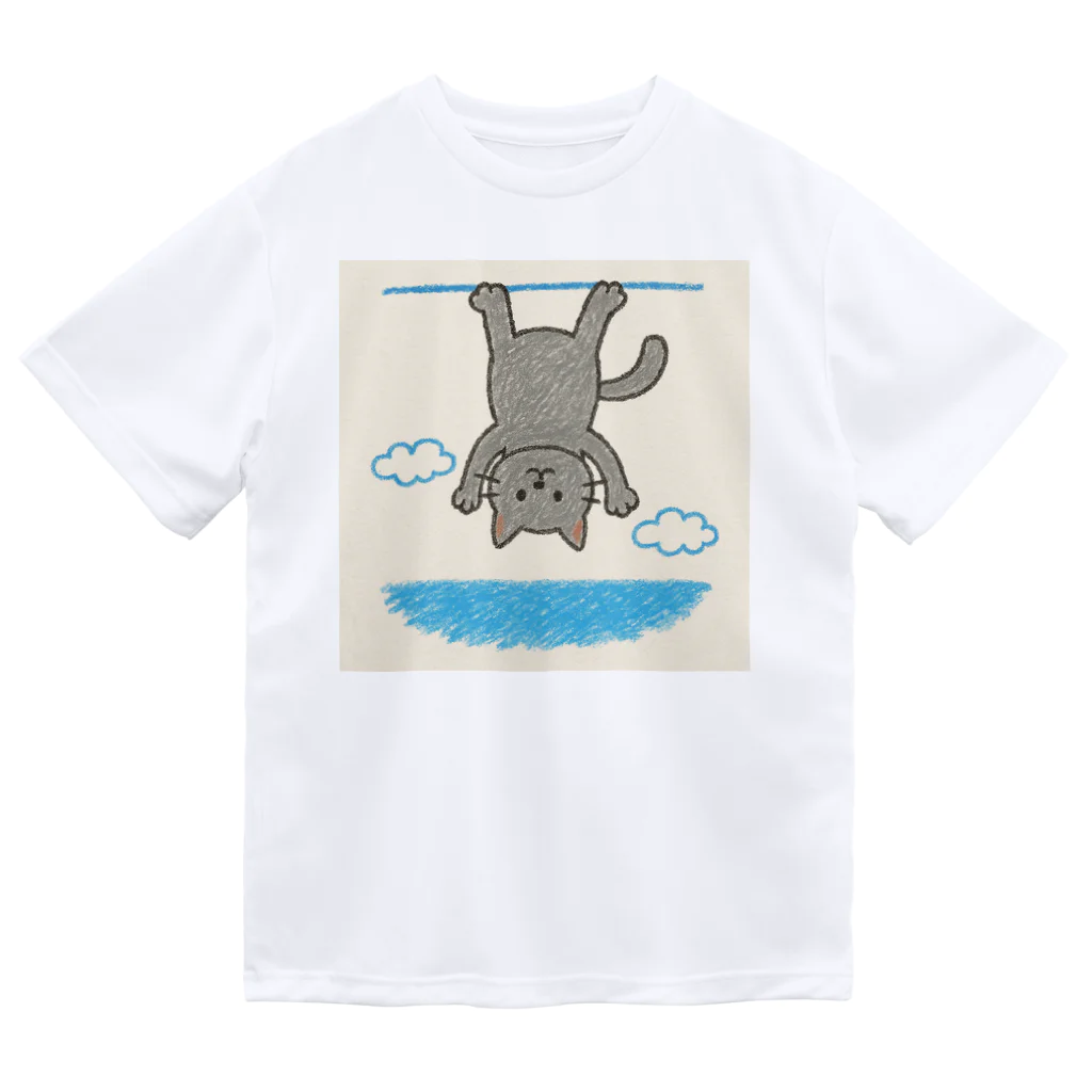 じゅうしまつのぶら下がり猫？ Dry T-Shirt