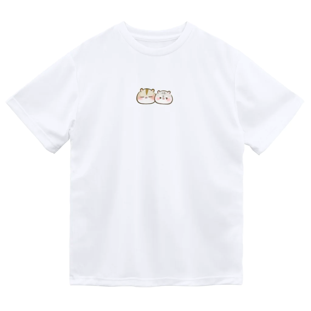 ハムスターちゃんねるの雑貨屋さんのもちおくんとオスカルくん Dry T-Shirt