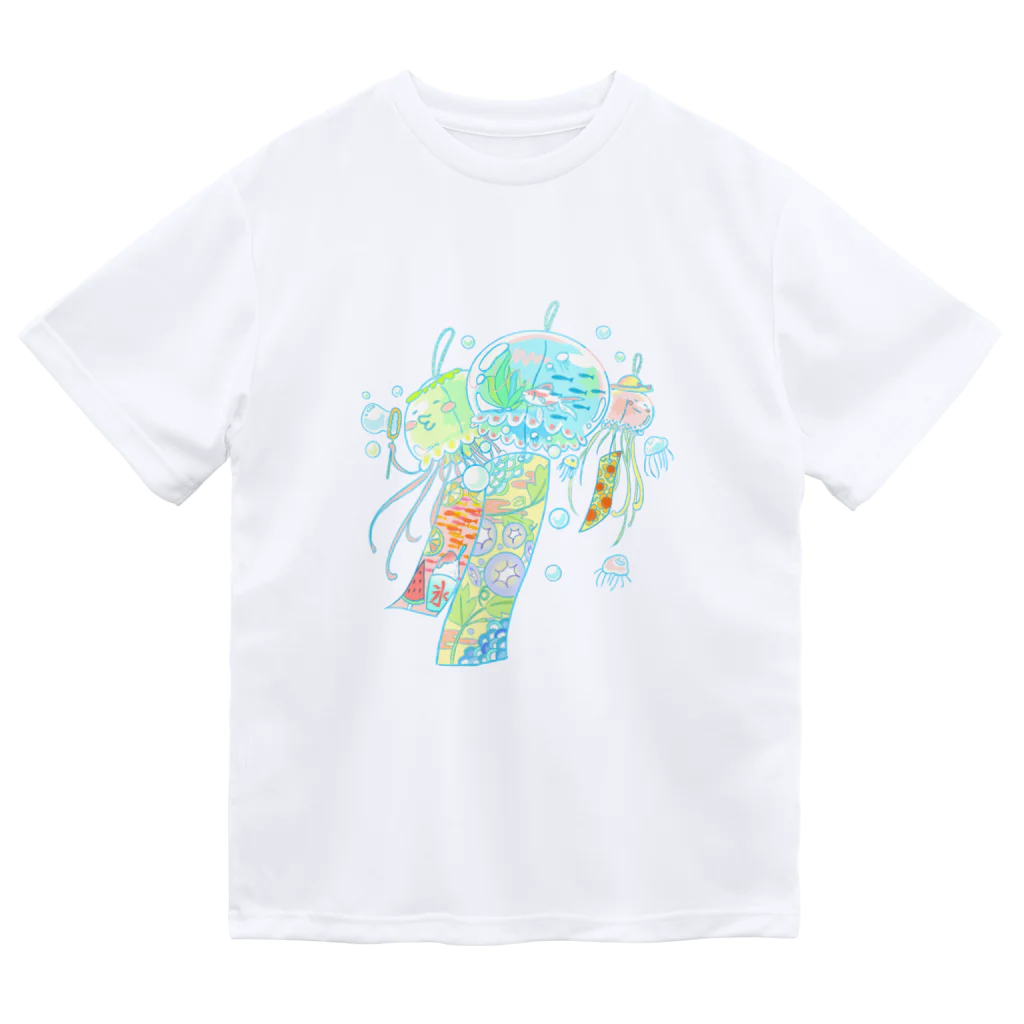 ahihoのクラゲの風鈴たち ♪( ´ε ｀๑)ノ Dry T-Shirt