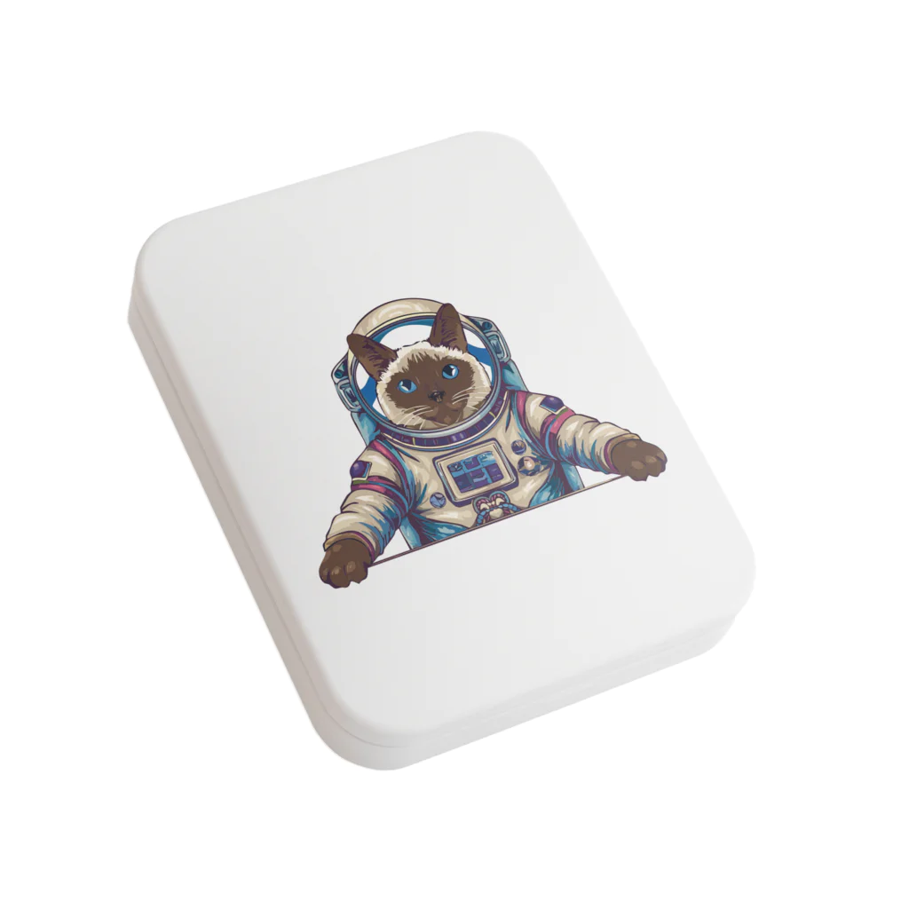 maronchiro55の宇宙猫Maron Flat Tin Case