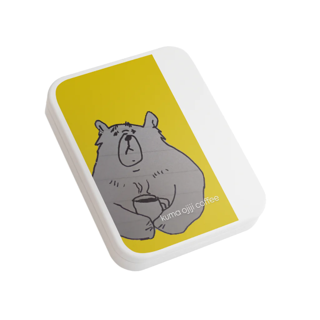 tomo△のkumaojiji coffee Flat Tin Case