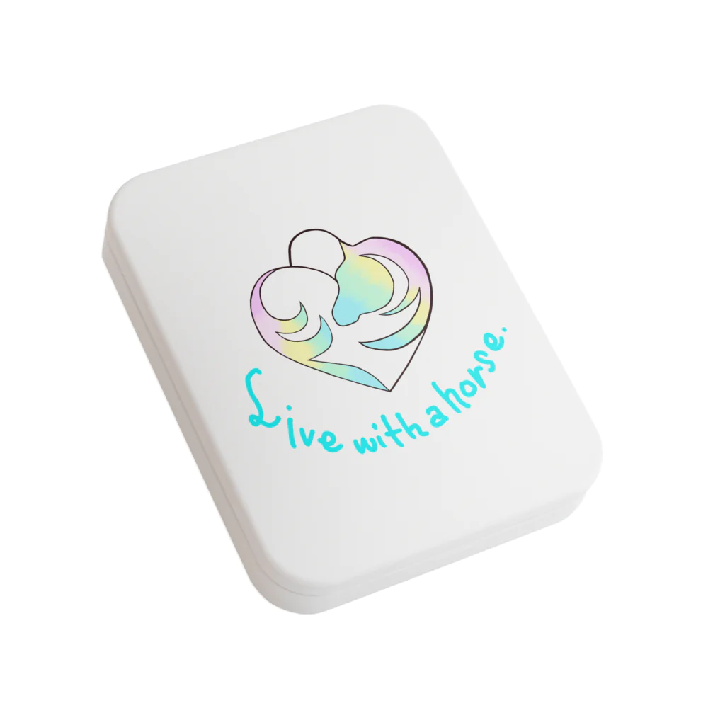 ✩initium✩のおうまのはぁと（パステル） Flat Tin Case
