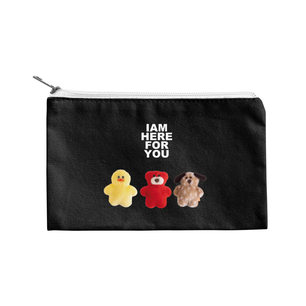 mojojojoの3匹(濃い色用2) Flat Pouch