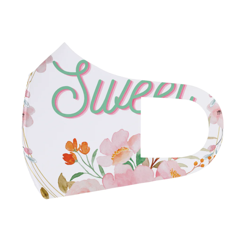 Japan  KAWAIIのフローラルリース Face Mask