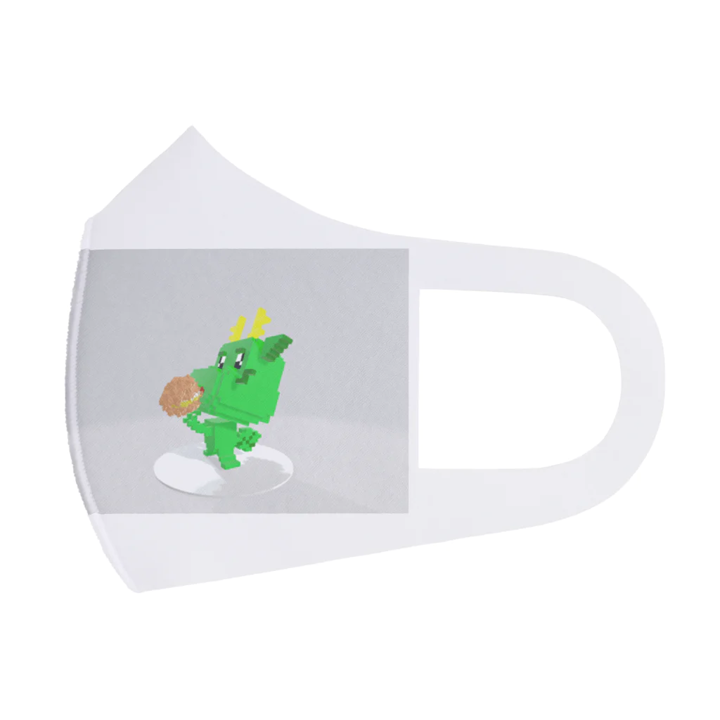 すぃりゅうのきゃらしょっぷのシュークリームを食べタツコ Face Mask