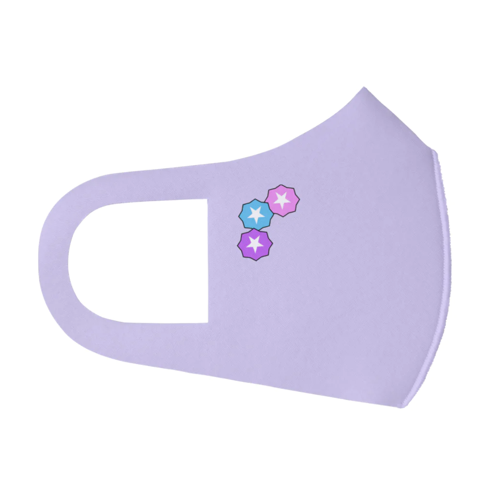 🐸かえるさんと仲間たち🐸のスイカとかえるさん Face Mask