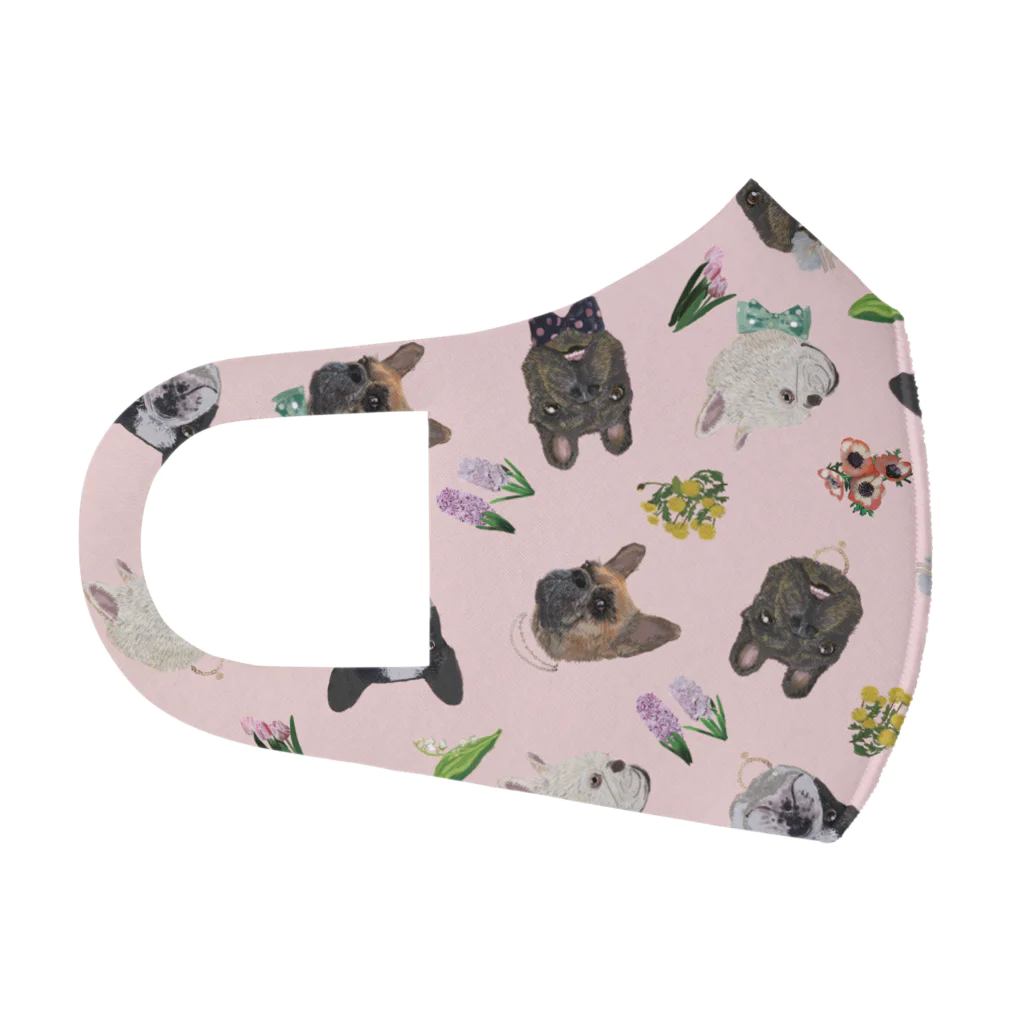 noe_to_meg (ノエとめぐ)の2022春フレブル服non.booコラボマスク【パステルピンク】 Face Mask