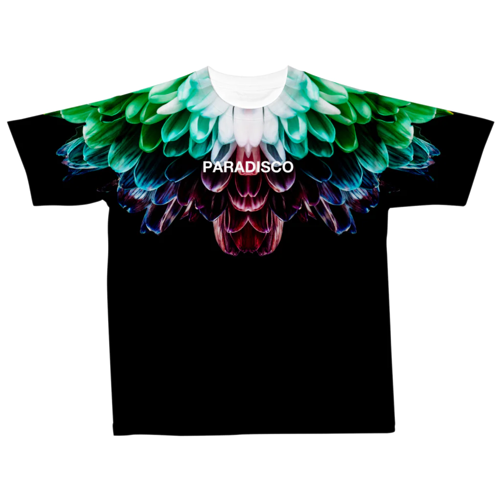 HOUSE DANCE MANIAのBotanical・Colorful All-Over Print T-Shirt