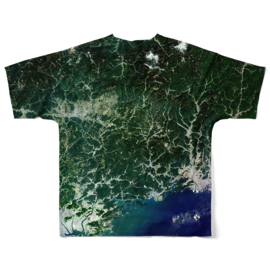 WEAR YOU AREの岡山県 津山市 Tシャツ 両面 All-Over Print T-Shirt :back