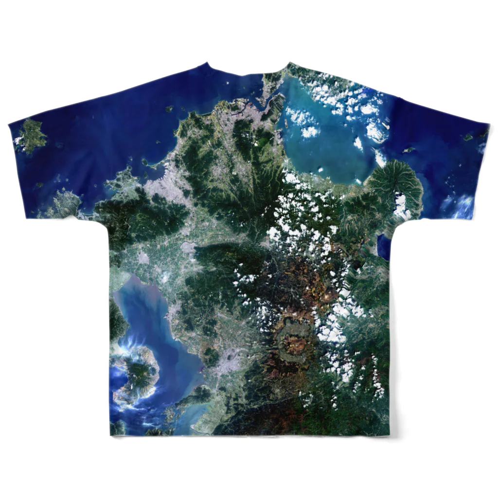 WEAR YOU AREの福岡県 うきは市 Tシャツ 両面 All-Over Print T-Shirt :back