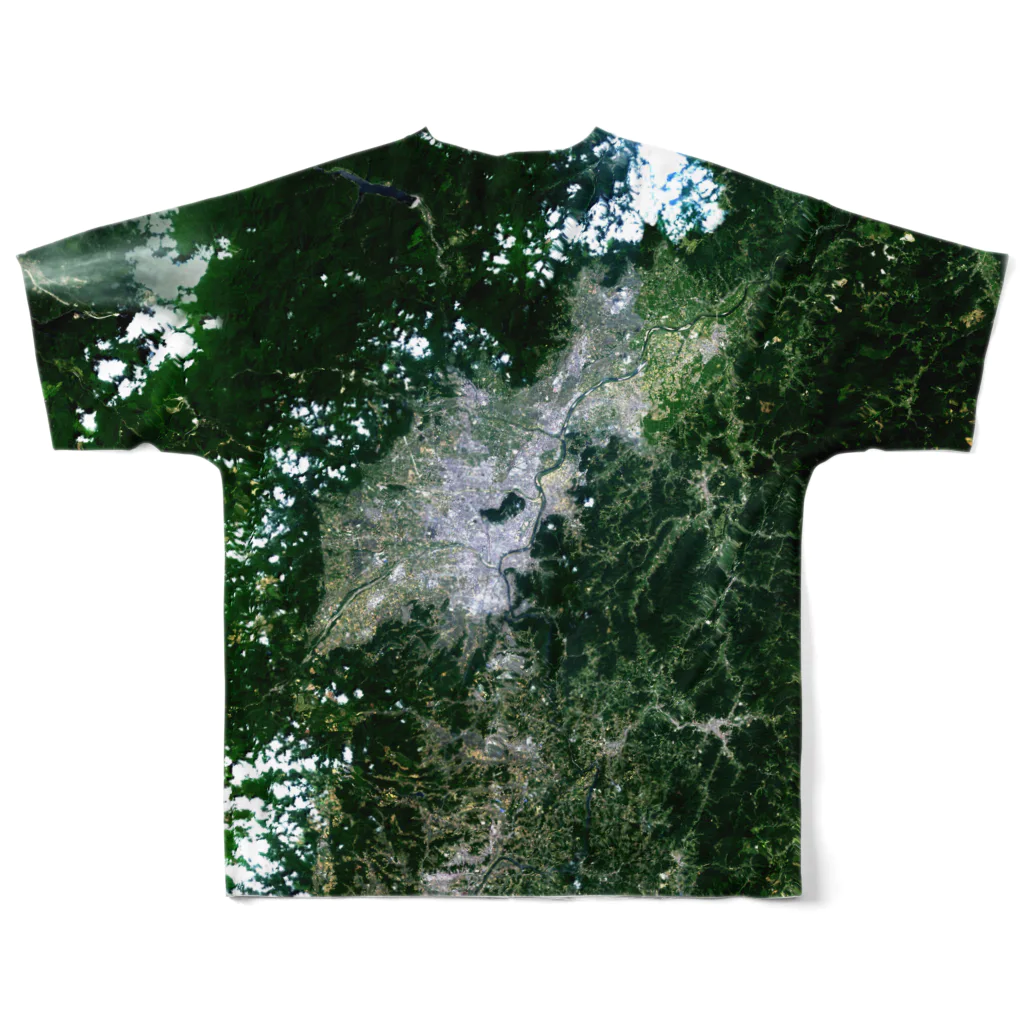 WEAR YOU AREの福島県 福島市 Tシャツ 両面 All-Over Print T-Shirt :back