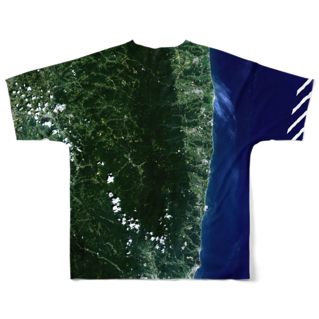 WEAR YOU AREの福島県 双葉郡 Tシャツ 両面 All-Over Print T-Shirt :back