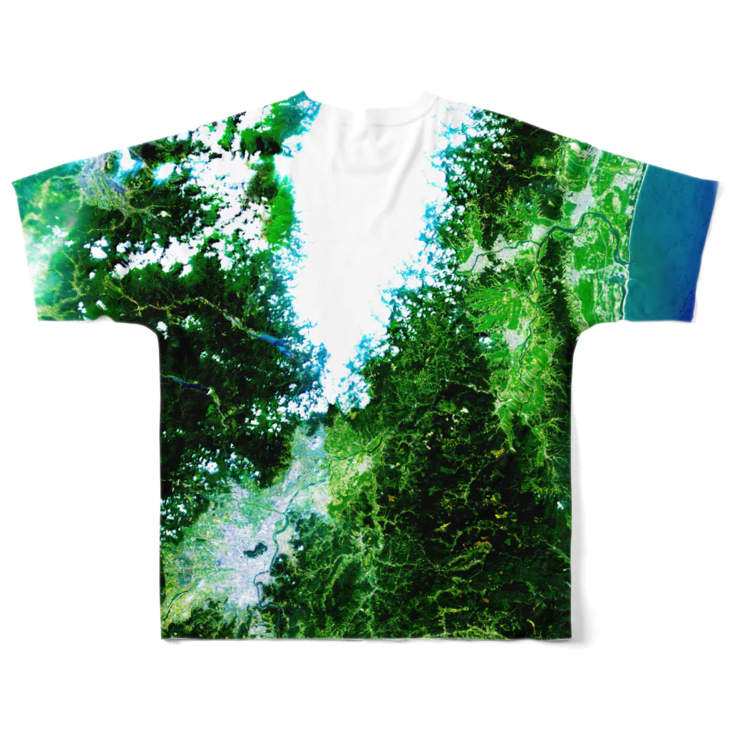 WEAR YOU AREの福島県 伊達市 Tシャツ 両面 All-Over Print T-Shirt :back
