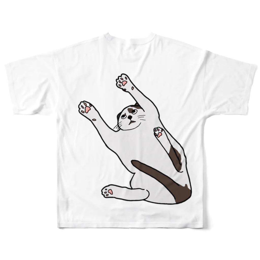 Mと愉快なにゃんこ達のみちこはん2 All-Over Print T-Shirt :back