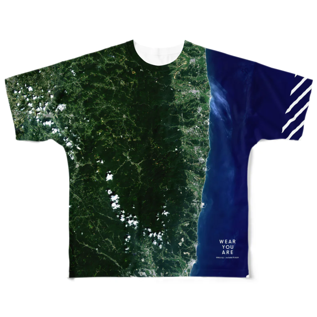 WEAR YOU AREの福島県 双葉郡 Tシャツ 両面 All-Over Print T-Shirt