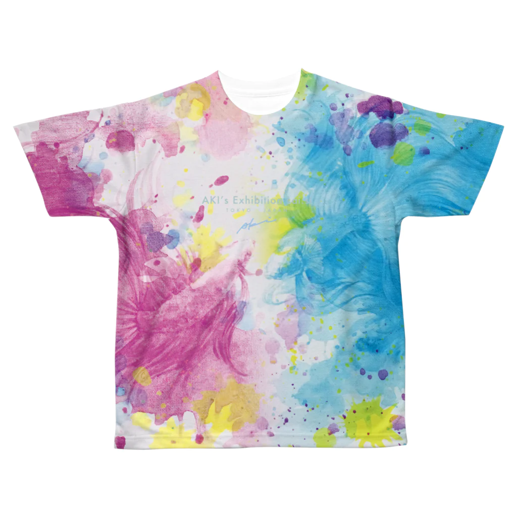 Aki Kuboki ONLINE SHOPの運命の出逢い All-Over Print T-Shirt