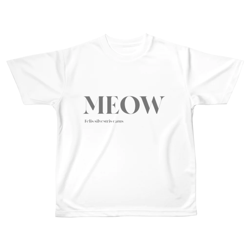 Clio クレイオの猫好きのための All-Over Print T-Shirt