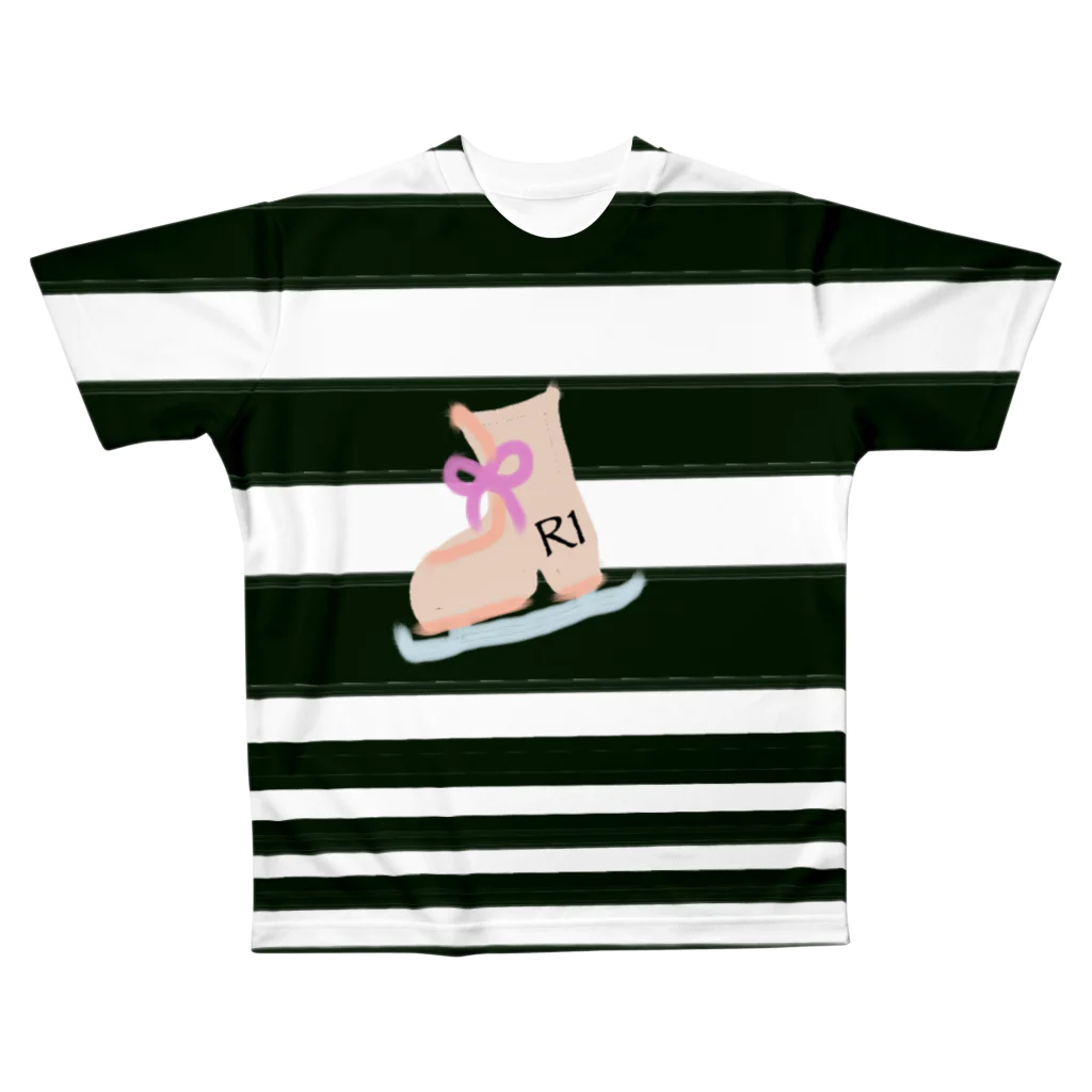 chyumonのシマシマR1 All-Over Print T-Shirt