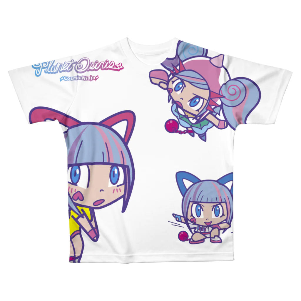 らいぶら公式ストアのオシリたゃん All-Over Print T-Shirt