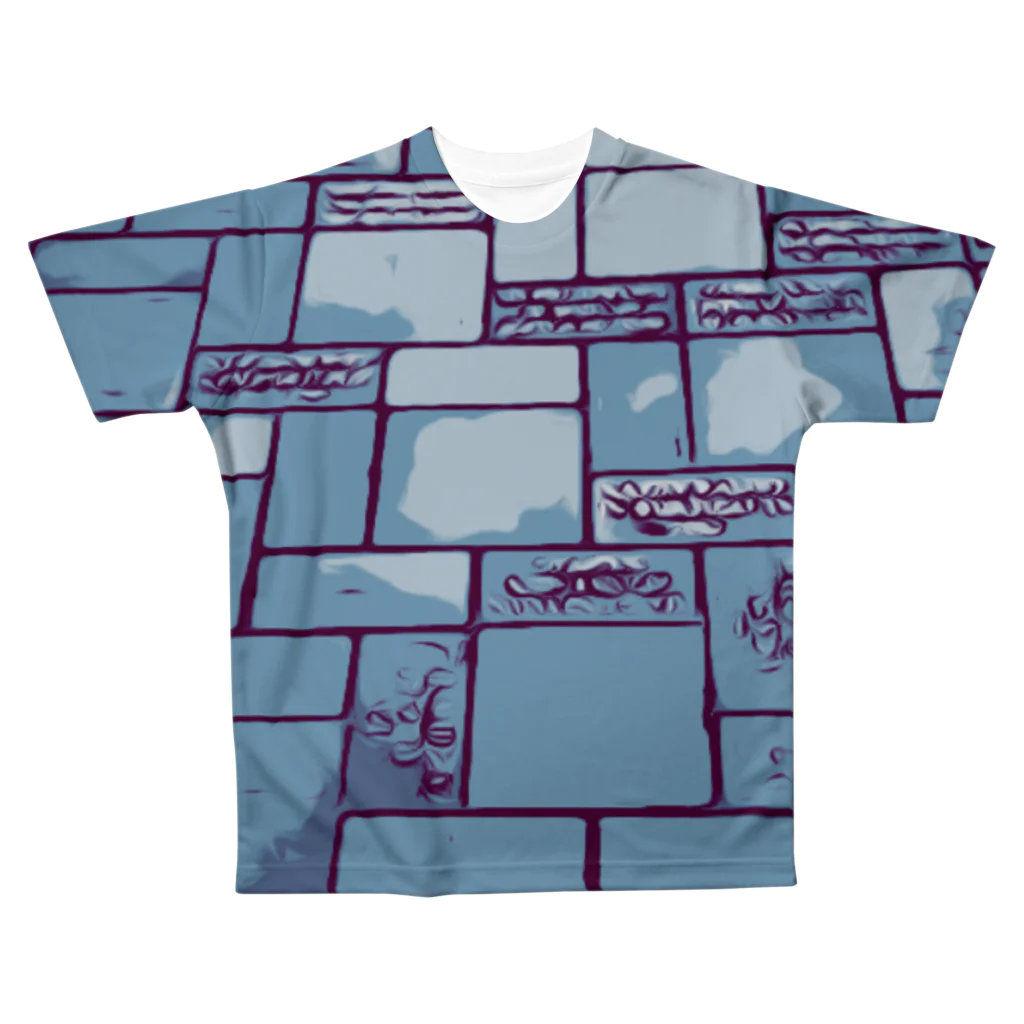 わらしゃんどの舗道 All-Over Print T-Shirt