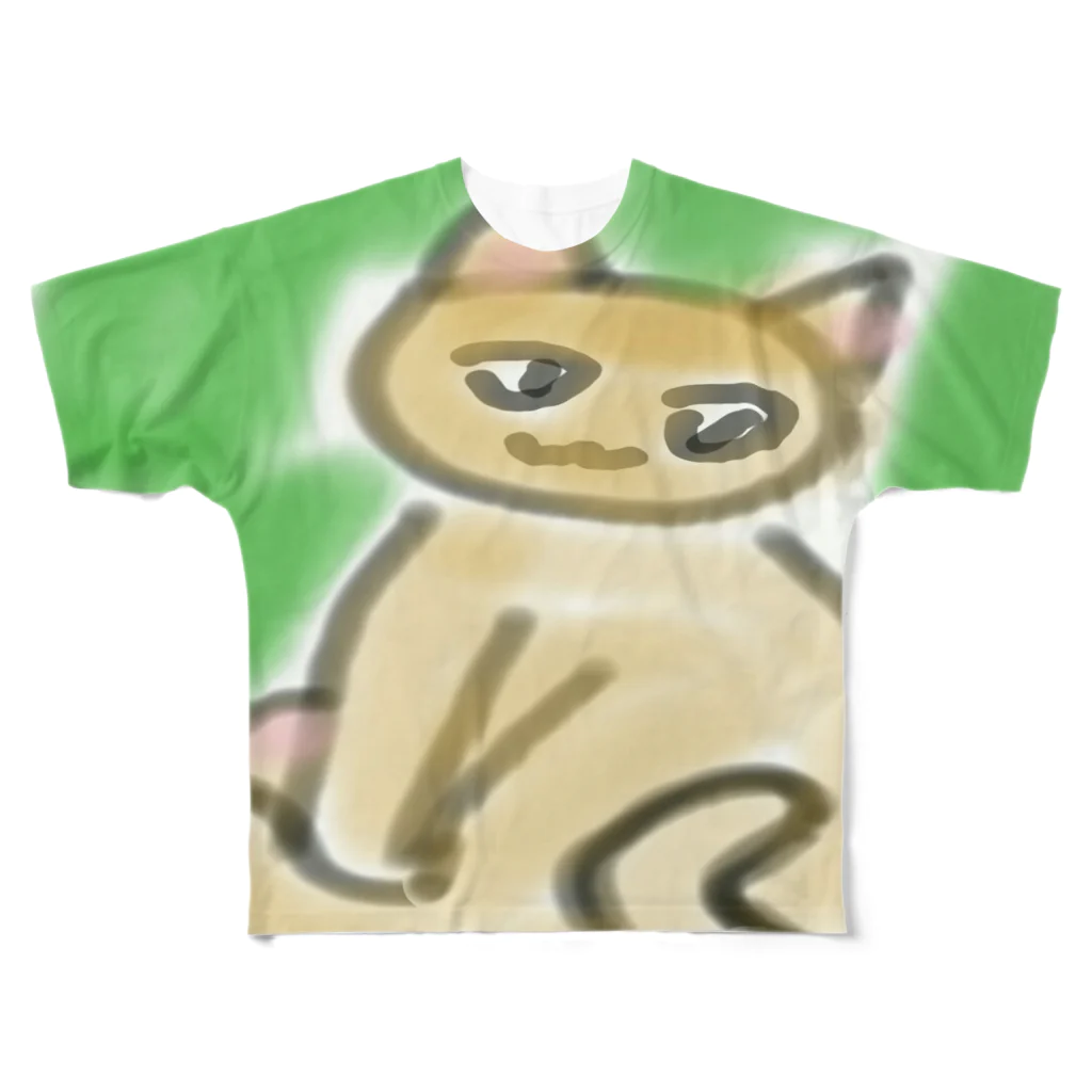 インスピレーションストア(ФωФ)のにゃんこ All-Over Print T-Shirt