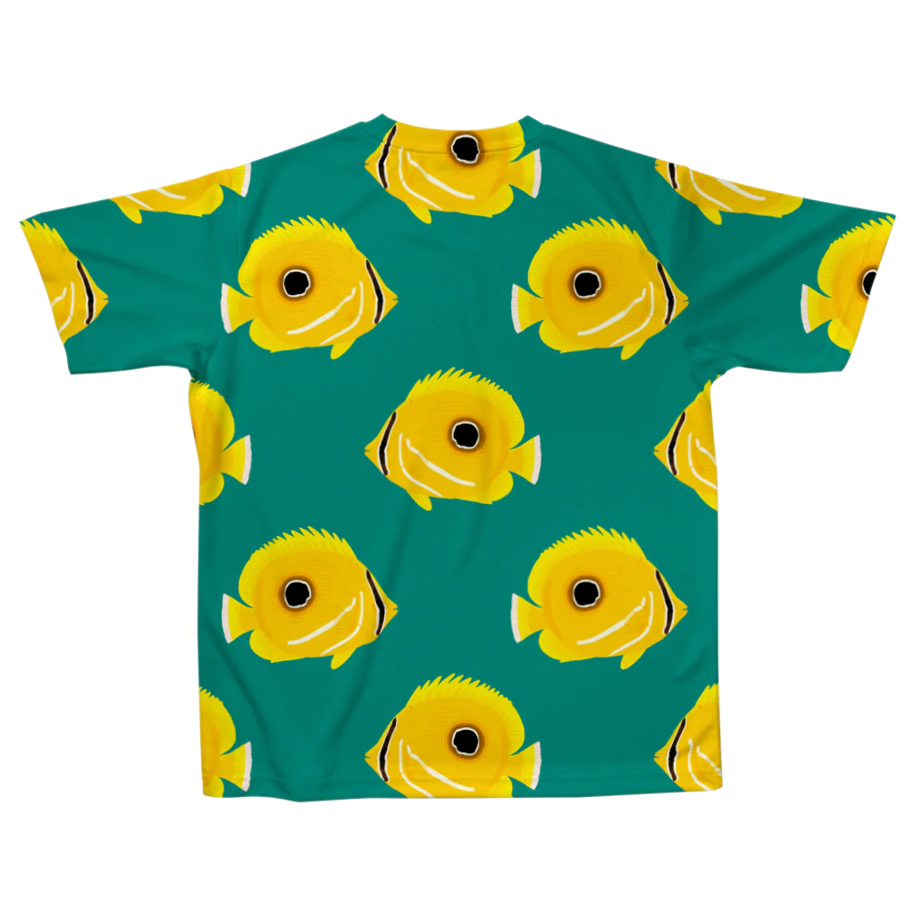 さちこの生物雑貨のウミヅキチョウチョウオ All-Over Print T-Shirt