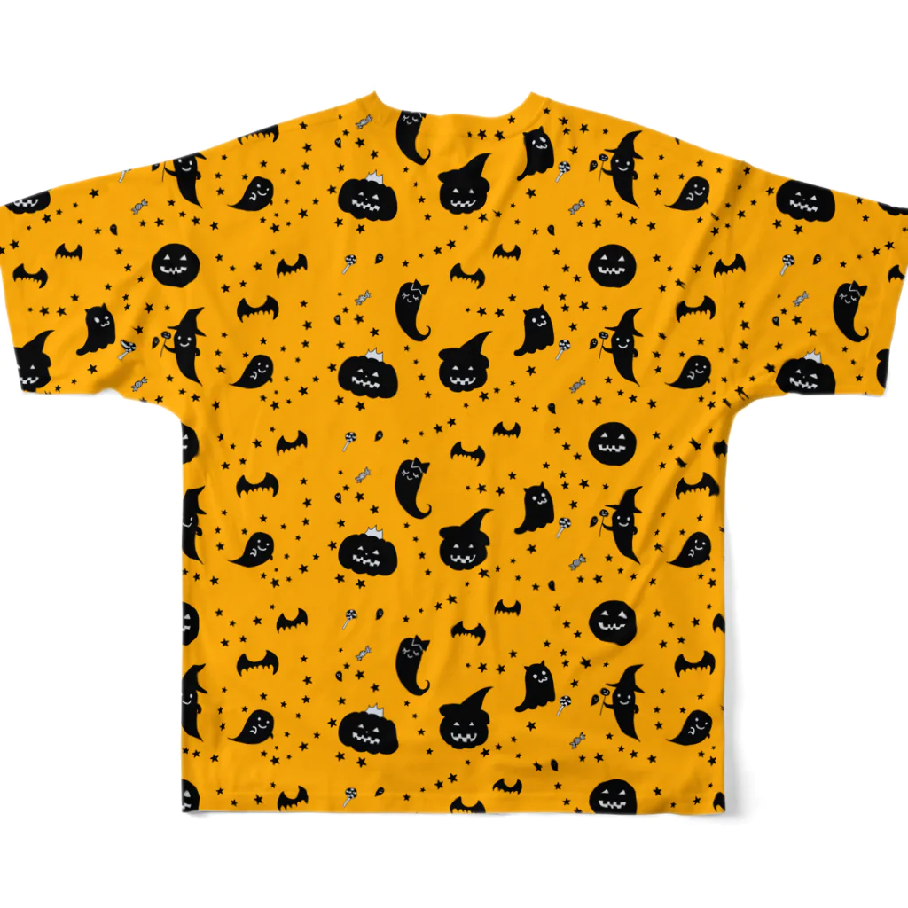 Je te veuxのおばけパレード オレンジ All-Over Print T-Shirt :back